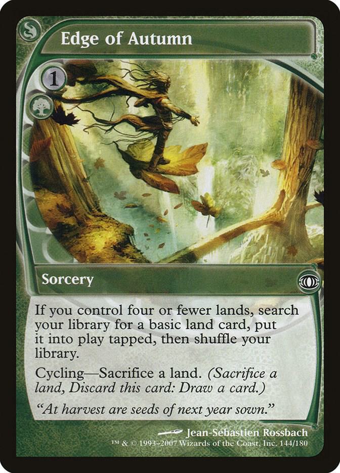 Edge of Autumn 144 card from Future Sight