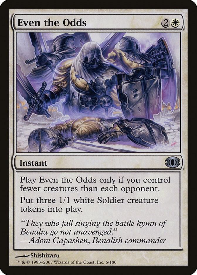 Even the Odds 6 card from Future Sight