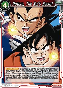Potara, The Kai's Secret BT2-030 card from Union Force
