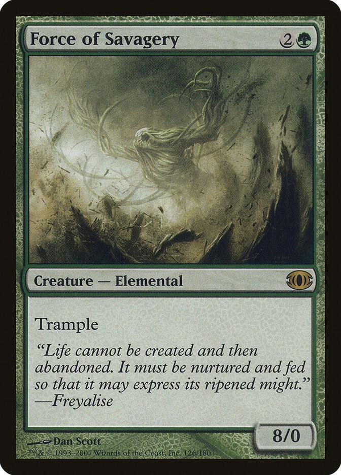 Force of Savagery 126 card from Future Sight