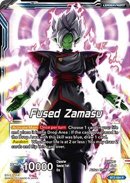 Fused Zamasu // Absolute God Fused Zamasu BT2-034 card from Union Force