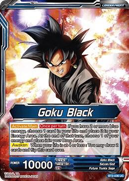 Goku Black // Goku Black, The Bringer of Despair BT2-036 card from Union Force