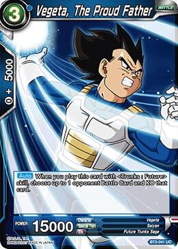 Vegeta, The Proud Father BT2-041 card from Union Force