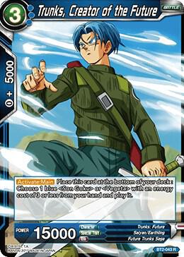 Trunks, Creator of the Future BT2-043 card from Union Force