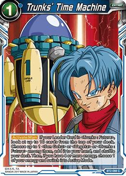 Trunks' Time Machine BT2-066 card from Union Force