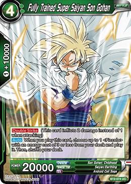 Fully Trained Super Saiyan Son Gohan BT2-074 card from Union Force