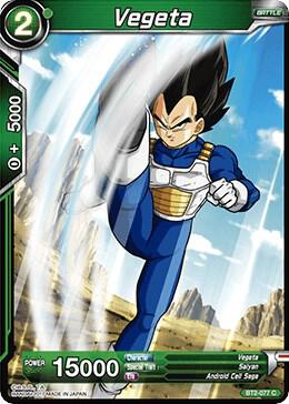 Vegeta BT2-077 card from Union Force