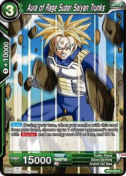 Aura of Rage Super Saiyan Trunks BT2-079 card from Union Force