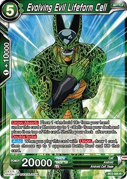 Evolving Evil Lifeform Cell BT2-085 card from Union Force