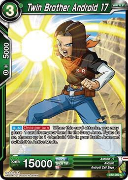 Twin Brother Android 17 BT2-089 card from Union Force