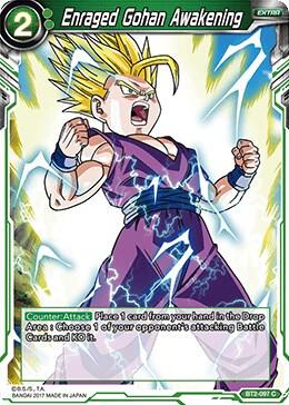Enraged Gohan Awakening BT2-097 card from Union Force