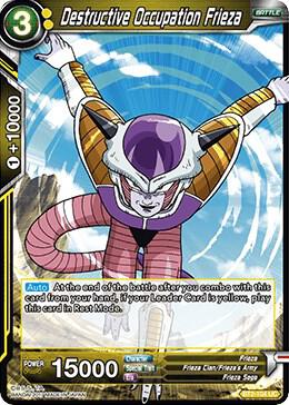 Destructive Occupation Frieza BT2-104 card from Union Force