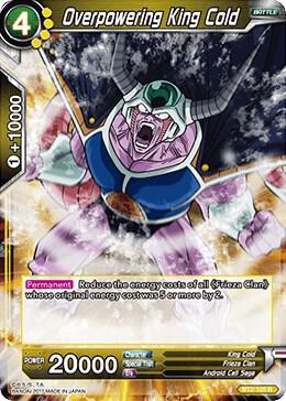 Overpowering King Cold BT2-105 card from Union Force