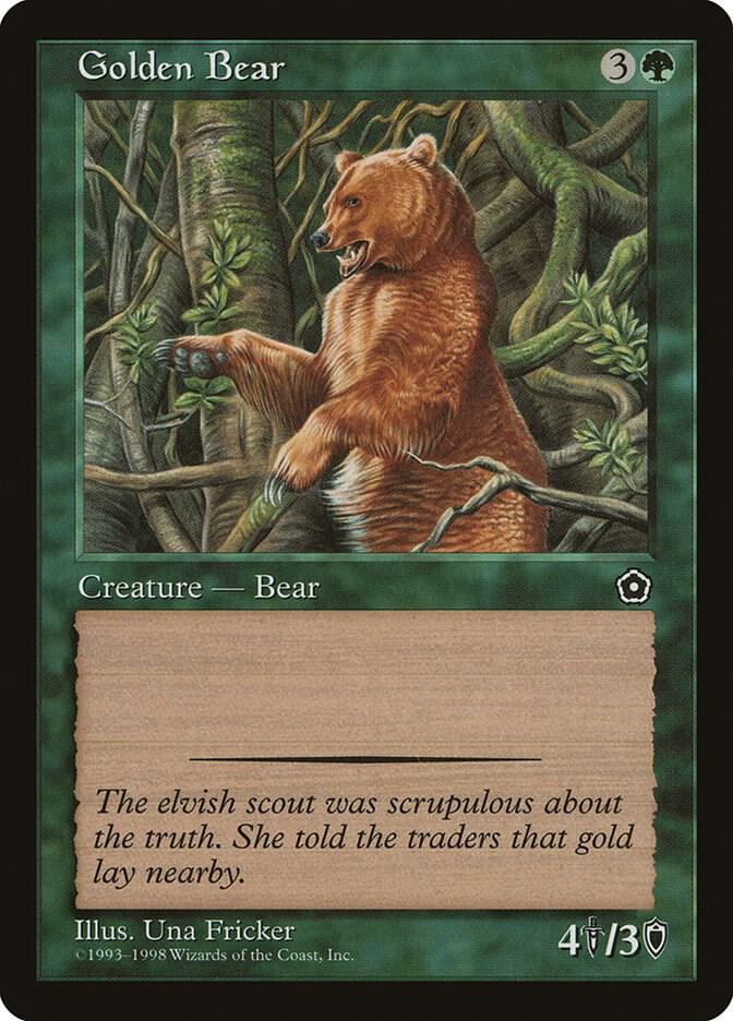 Golden Bear card from Portal Second Age