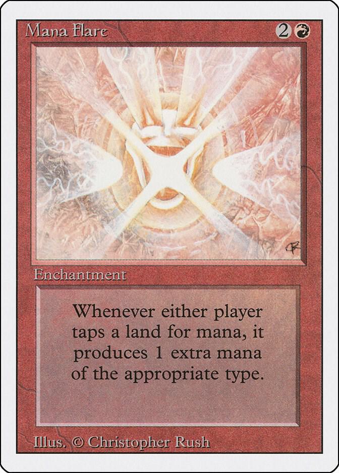 Mana Flare card from Revised Edition