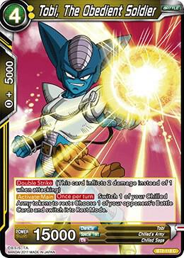 Tobi, The Obedient Soldier BT2-118 card from Union Force