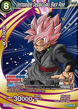 Unstoppable Despair Goku Black Rose BT2-054 card from Union Force