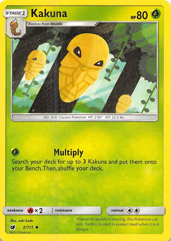 Kakuna 2/111 card from SM - Crimson Invasion