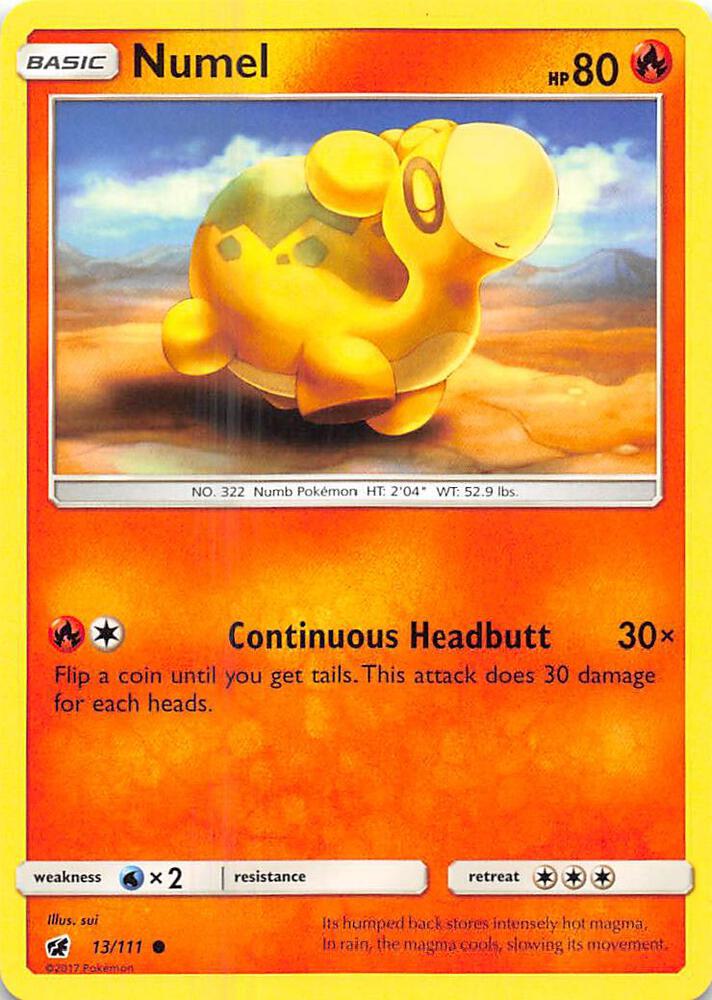 Numel 13/111 card from SM - Crimson Invasion