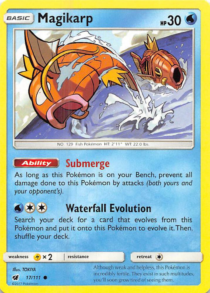 Magikarp 17/111 card from SM - Crimson Invasion