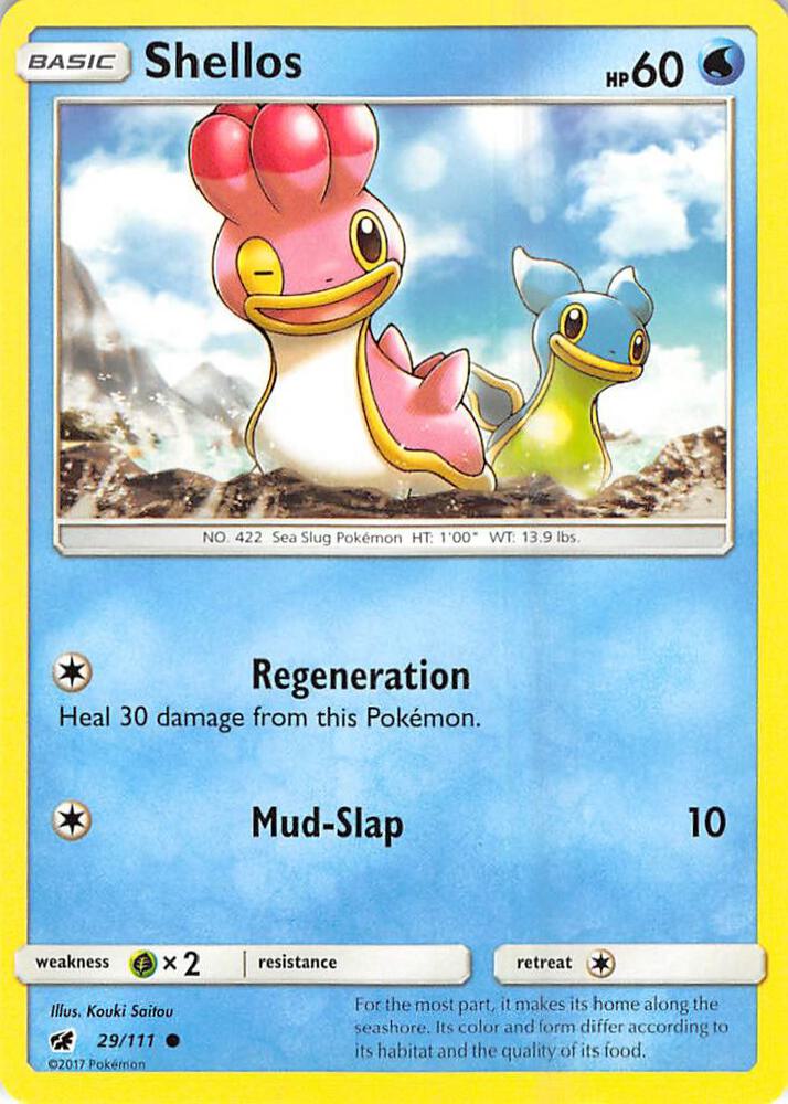 Shellos 29/111 card from SM - Crimson Invasion