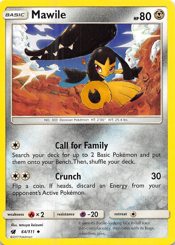 Mawile 64/111 card from SM - Crimson Invasion