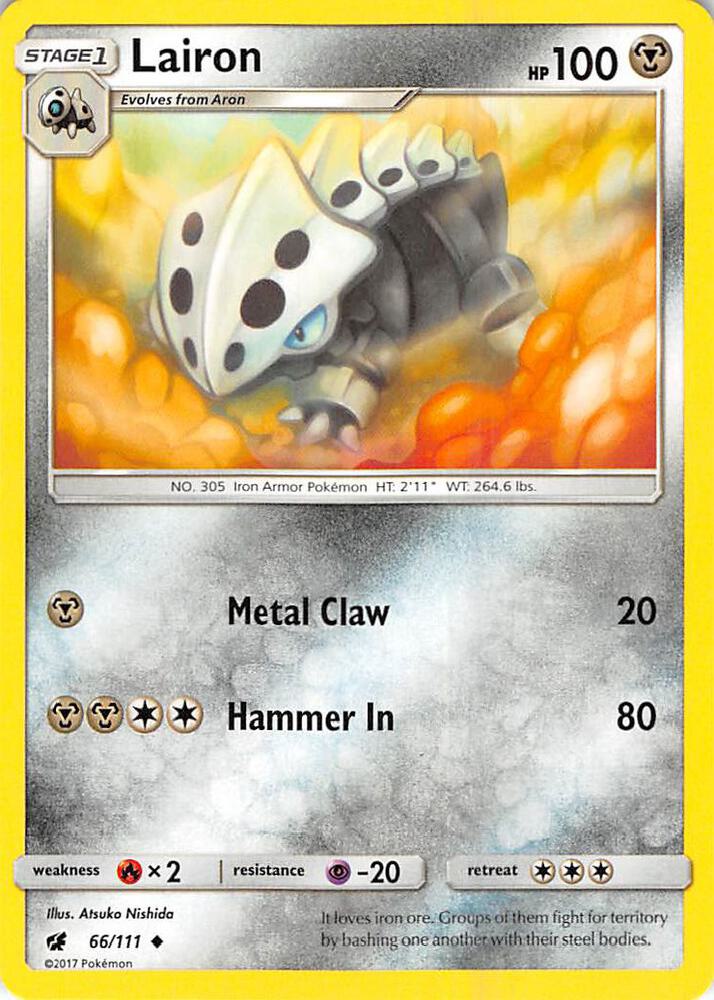 Lairon 66/111 card from SM - Crimson Invasion
