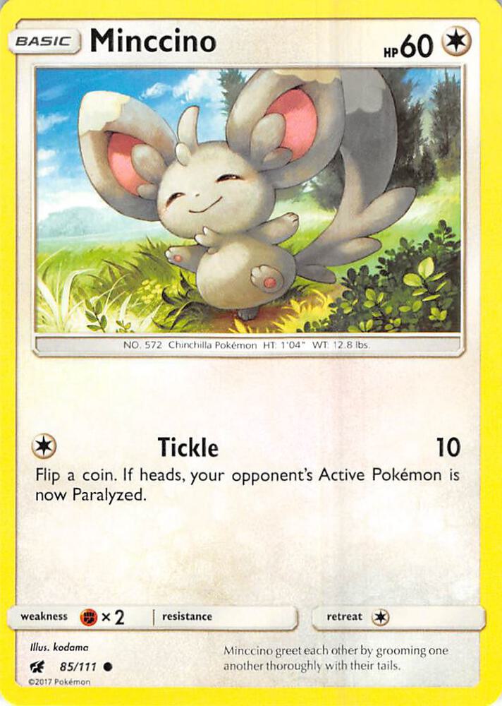 Minccino 85/111 card from SM - Crimson Invasion