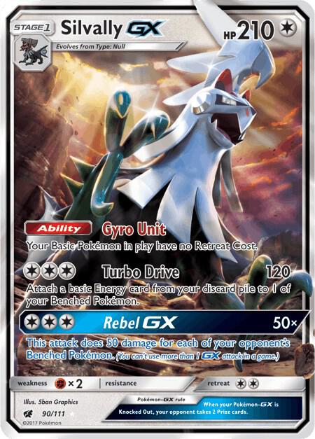 Silvally GX 90/111 card from SM - Crimson Invasion