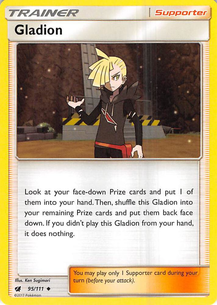Gladion 95/111 card from SM - Crimson Invasion