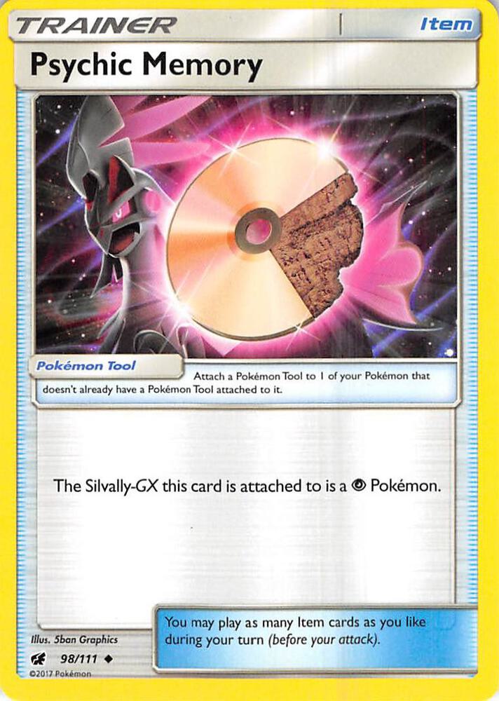 Psychic Memory 98/111 card from SM - Crimson Invasion