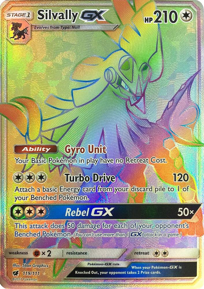Silvally GX (Secret) 119/111 card from SM - Crimson Invasion
