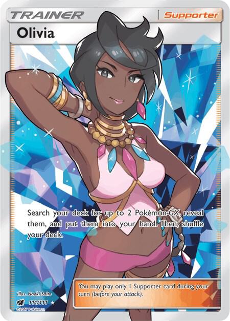 Olivia (Full Art) 111/111 card from SM - Crimson Invasion