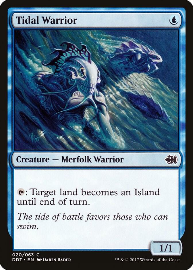 Tidal Warrior 20 card from Duel Decks: Merfolk vs. Goblins