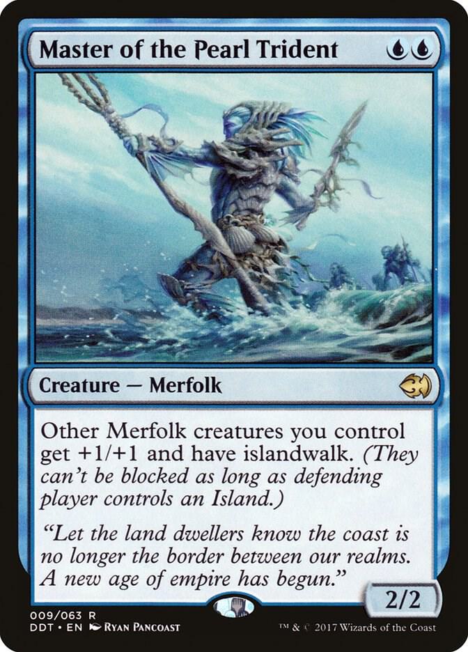 Master of the Pearl Trident 9 card from Duel Decks: Merfolk vs. Goblins