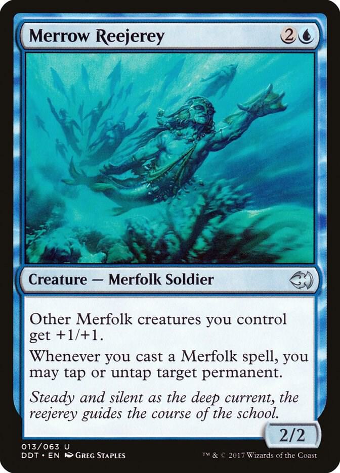 Merrow Reejerey 13 card from Duel Decks: Merfolk vs. Goblins
