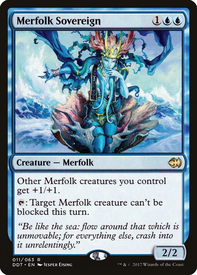 Merfolk Sovereign 11 card from Duel Decks: Merfolk vs. Goblins