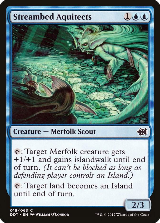Streambed Aquitects 18 card from Duel Decks: Merfolk vs. Goblins