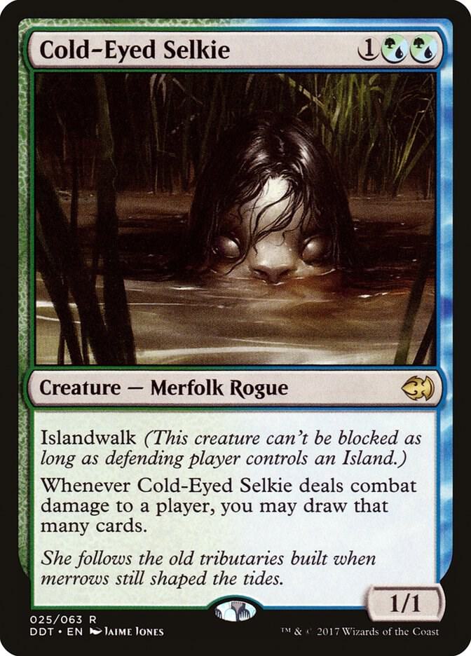 Cold-Eyed Selkie 25 card from Duel Decks: Merfolk vs. Goblins