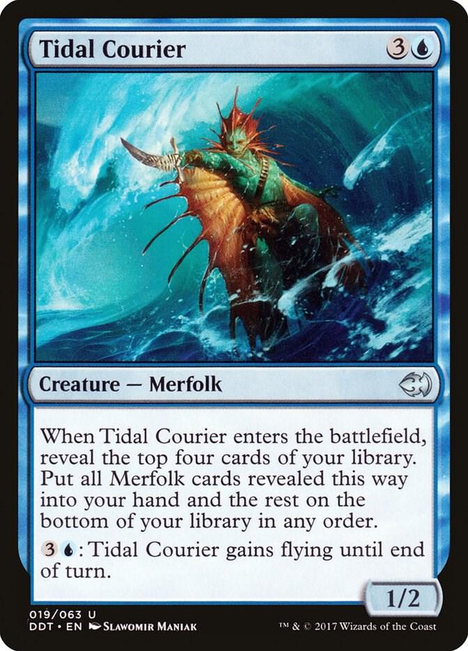 Tidal Courier 19 card from Duel Decks: Merfolk vs. Goblins