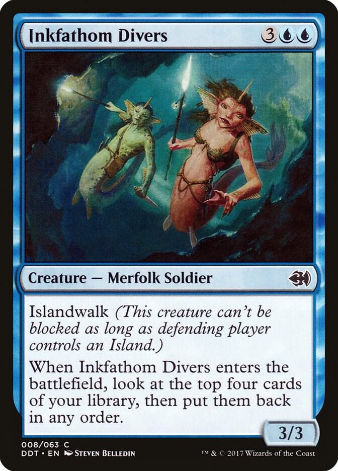 Inkfathom Divers 8 card from Duel Decks: Merfolk vs. Goblins