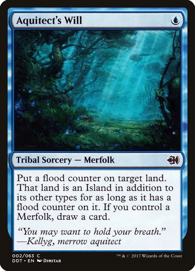Aquitect's Will 2 card from Duel Decks: Merfolk vs. Goblins