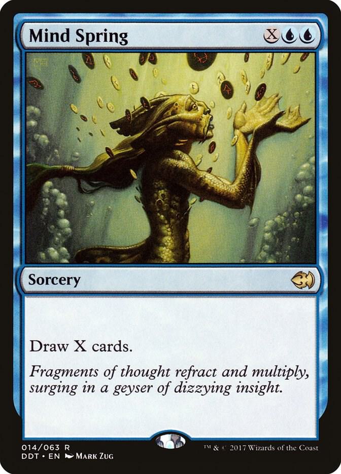 Mind Spring 14 card from Duel Decks: Merfolk vs. Goblins