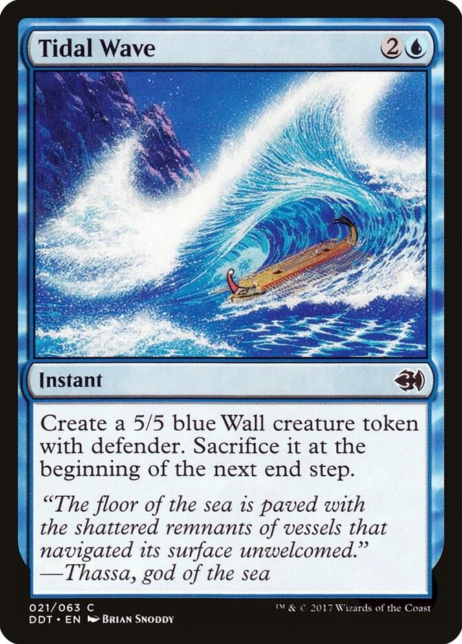 Tidal Wave 21 card from Duel Decks: Merfolk vs. Goblins