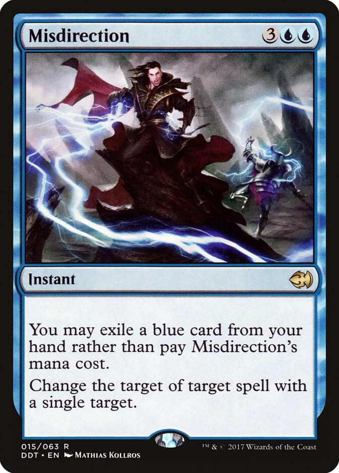 Misdirection 15 card from Duel Decks: Merfolk vs. Goblins