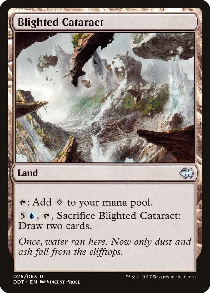 Blighted Cataract 26 card from Duel Decks: Merfolk vs. Goblins