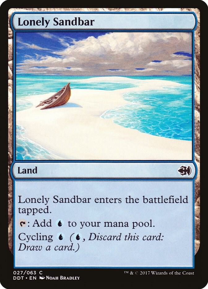 Lonely Sandbar 27 card from Duel Decks: Merfolk vs. Goblins