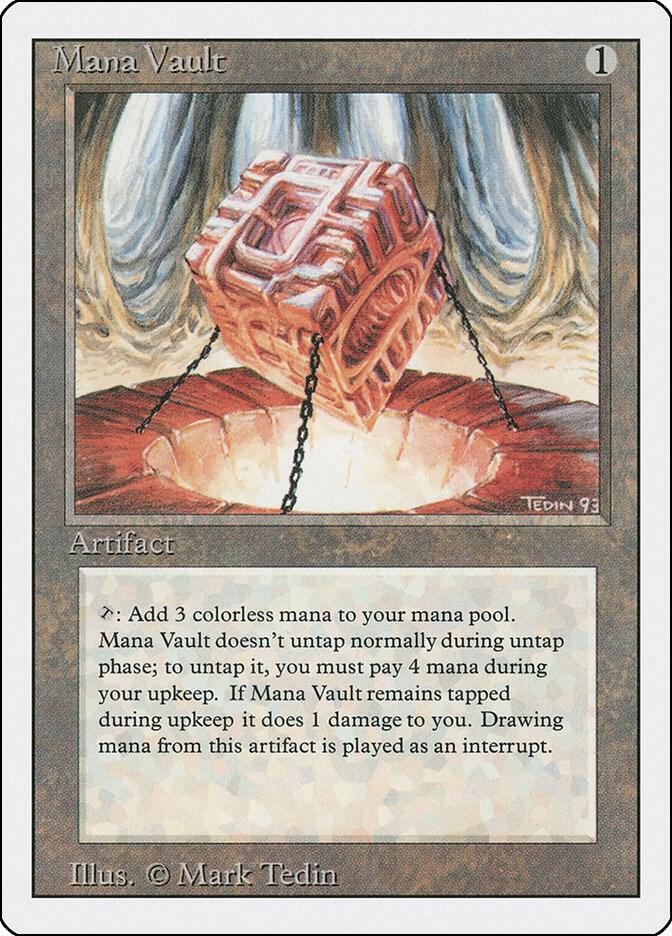 Mana Vault card from Revised Edition