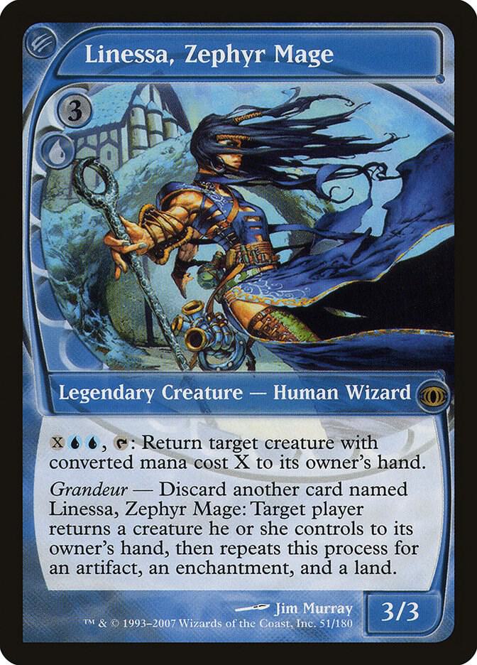 Linessa, Zephyr Mage 51 card from Future Sight