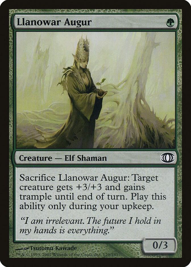 Llanowar Augur 129 card from Future Sight